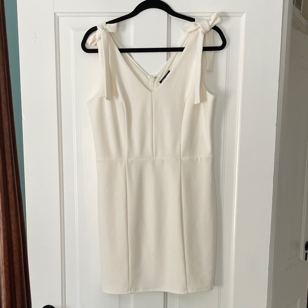 Express Cream Mini Dress